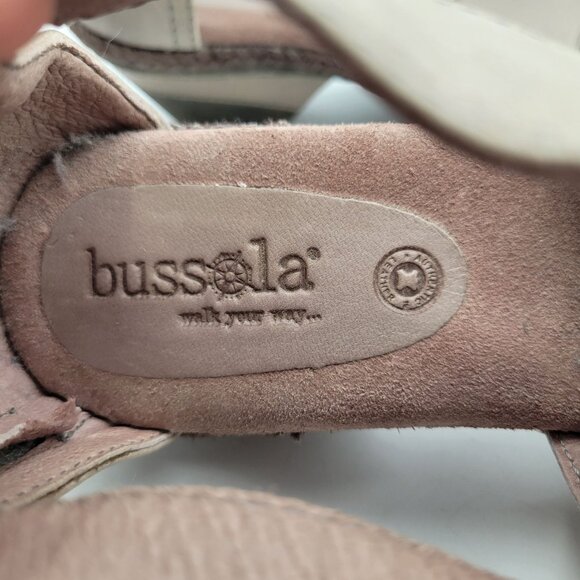 Bussola Walk Your Way Greige Comfort Sandals Gladiator Straps Side Zip Heel   38 - Picture 9 of 11
